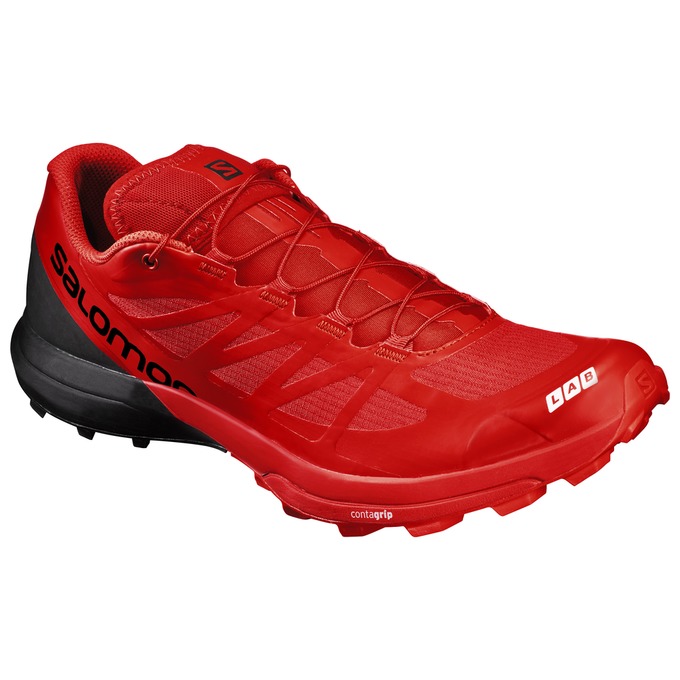 Salomon S/LAB SENSE 6 SG Zapatillas Trail Running Hombre - Rojas / Negras - Colombia (67582-LQWD)